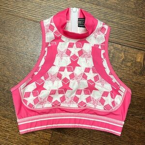 Christian Dior, pink star halter crop top